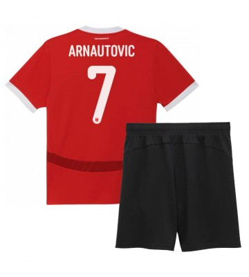 Österrike Marko Arnautovic #7 Hemmatröja Barn EM 2024 Kortärmad (+ Korta byxor)